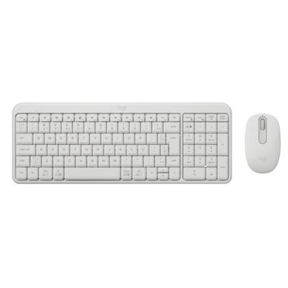 Kit Teclado E Mouse Logitech Mk250 Wireless Bluetooth Branco 920-013517