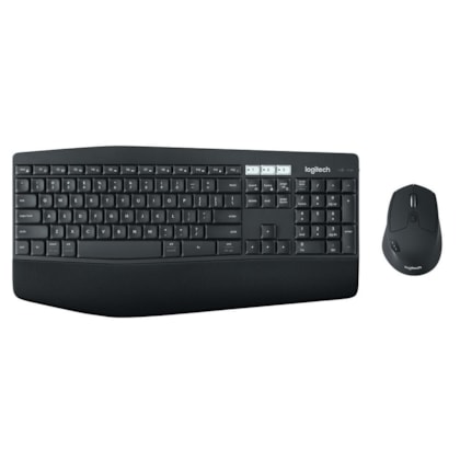 Kit Teclado E Mouse Logitech Mk850 Teclado Com Apoio Mouse Destro Usb Unifying Bluetooth Preto 920-008219