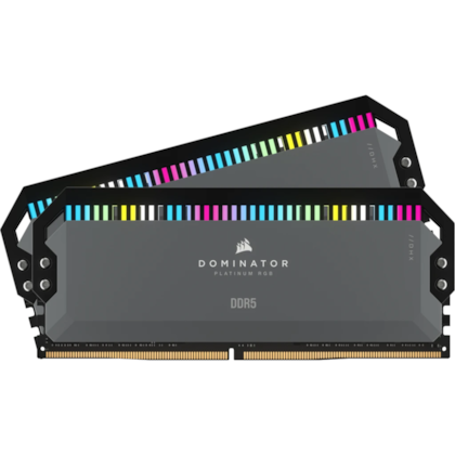 Memória Corsair 64gb (2x32) Ddr5 5200mhz Dominator Platinum Rgb Para Amd C40 Preto Cmt64gx5m2b5200z4