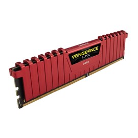 MEMÓRIA CORSAIR 8GB DDR4 2666MHZ VENGEANCE VERMELHA CMK8GX4M1A2666C16R