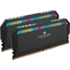Memória Corsair Dominator Platinum Rgb 32gb (2x16gb) Ddr5 5600mhz Preto Cl36 Cmt32gx5m2b5600c36