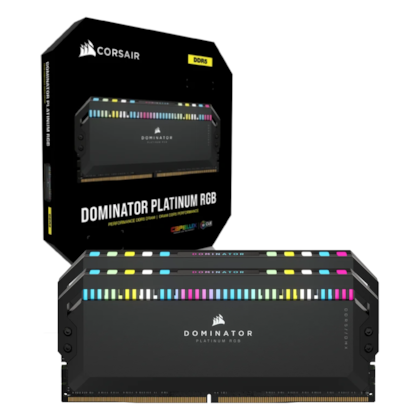 Memória Corsair Dominator Platinum Rgb 32gb (2x16gb) Ddr5 5600mhz Preto Cl36 Cmt32gx5m2b5600c36