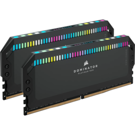 Memória Corsair Dominator Platinum Rgb 32gb (2x16gb) Ddr5 6000mhz Cl30 Preto Cmt32gx5m2b6000c30