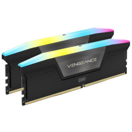 Memória Corsair Vegeance 32gb (2x16) Ddr5 6400mhz Preta Rgb Cmh32gx5m2b6400c32