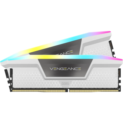 Memória Corsair Vegeance Rgb 32gb (2x16) Ddr5 5200mhz Branca Cmh32gx5m2b5200c40w
