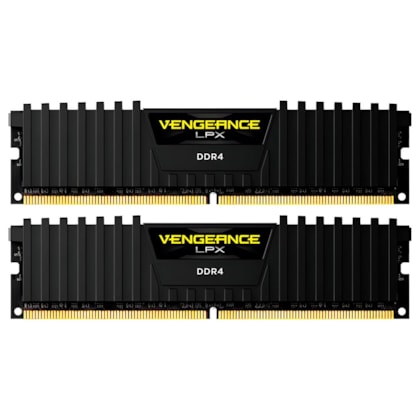 Memória Corsair Vengeance Lpx 16gb (2x8) Ddr4 3200mhz Cl16 Preta Cmk16gx4m2e3200c16