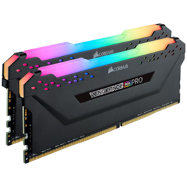 Memória Corsair Vengeance Rgb Pro 32gb (2x16) Ddr4 3200mhz Cl16 Preto Cmw32gx4m2e3200c16