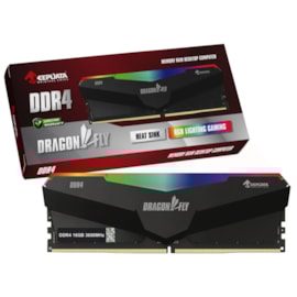 Memória Keepdata Dragonfly 16gb Ddr4 3600mhz Cl18 Kdhrgb36c18b/16g