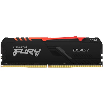 MEMÓRIA KINGSTON 16GB DDR4 3200MHZ CL16 RGB FURY BEAST KF432C16BB1A/16