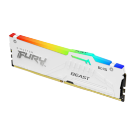 Memória Kingston Fury Beast 16gb Ddr5 5200mhz Cl36 Branco Kf552c36bwea/16