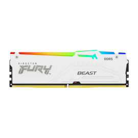 Memória Kingston Fury Beast 16gb Ddr5 5200mhz Cl36 Branco Kf552c36bwea/16