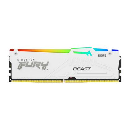 Memória Kingston Fury Beast 16gb Ddr5 5200mhz Cl36 Branco Kf552c36bwea/16