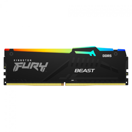 Memória Kingston Fury Beast Expo Rgb 32gb Ddr5 6000mhz Cl36 Kf560c36Bbe2a/32