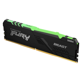 Memória Kingston Fury Beast Rgb 16gb Ddr4 2666mhz Kf426c16bba/16