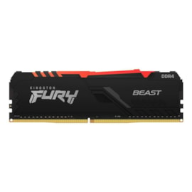 Memória Kingston Fury Beast Rgb 16gb Ddr4 3600mhz Cl18 Kf436c18bba/16