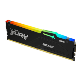 Memória Kingston Fury Beast Rgb 16gb Ddr5 5200mhz Cl40 Kf552c40bba/16