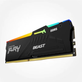 Memória Kingston Fury Beast Rgb 16gb Ddr5 5600mhz Cl36 Kf556c36bbea/16