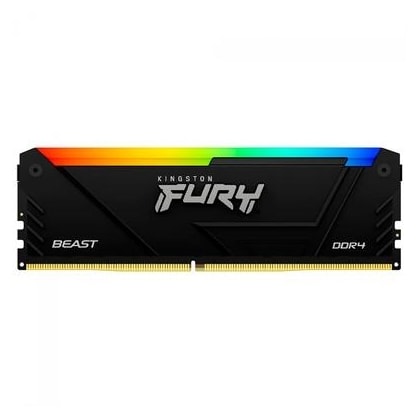 Memória Kingston Fury Beast Rgb 8gb Ddr4 2666mhz Cl16 Kf426c16bb2a/8