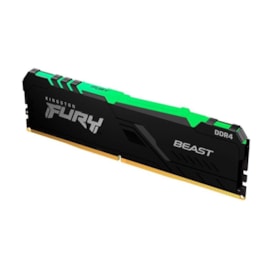 Memória Kingston Fury Beast Rgb 8gb Ddr4 2666mhz Kf426c16bba/8