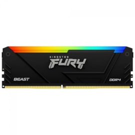 Memória Kingston Fury Beast Rgb 8gb Ddr4 3200mhz Cl16 Kf432c16bb2a/8