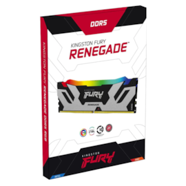 Memória Kingston Fury Renegade Rgb 16gb Ddr5 6000mhz Cinza Kf560c32rsa/16