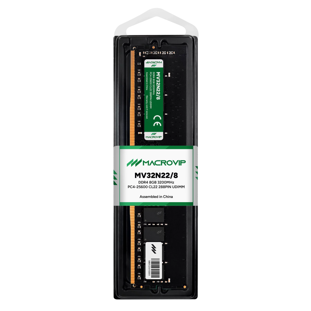 Memória Macrovip 16gb Ddr4 3200mhz Cl22 Mv32n22/16 - Microgem a