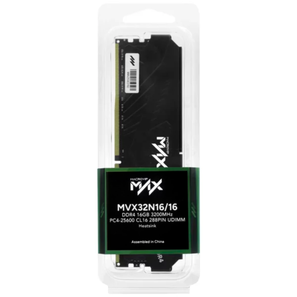 Memória Macrovip Max 8gb Ddr4 3200mhz Cl16 Mvx32n16/8 - Microgem a