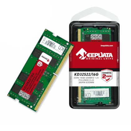 Memória Notebook Keepdata 16gb 3200mhz Cl22 Kd32s22/16g