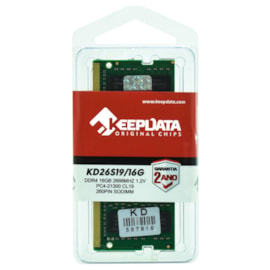 Memória Notebook Keepdata 16gb Ddr4 2666mhz Cl19 Kd26s19/16g