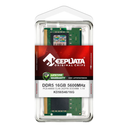 Memória Notebook Keepdata 16gb Ddr5 5600mhz Cl46 Kd56s46/16g