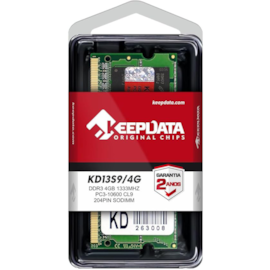 Memória Notebook Keepdata 4gb Ddr3 1333mhz Cl9 Kd13s9/4g