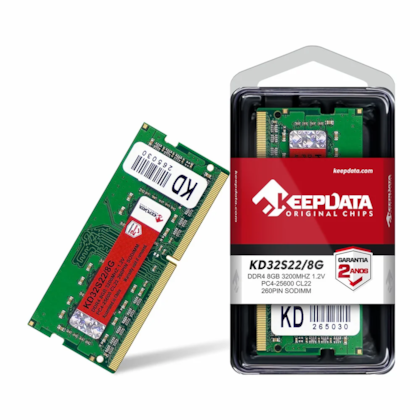 Memória Notebook Keepdata 8Gb 3200Mhz Cl22 Kd32S22/8G