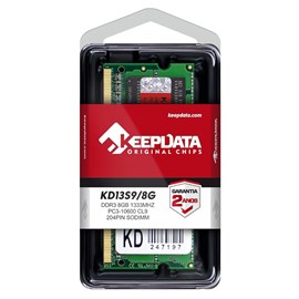MEMÓRIA NOTEBOOK KEEPDATA 8GB DDR3 1333MHZ KD13S9/8G
