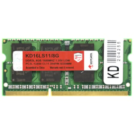 Memória Notebook Keepdata 8gb Ddr3 L 1600mhz Cl11 Kd16ls11/8g