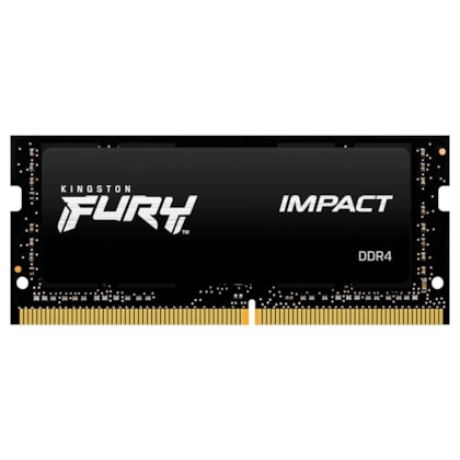 Memória Notebook Kingston Fury Impact 16gb Ddr4 2666mhz Cl16 Kf426s16ib/16