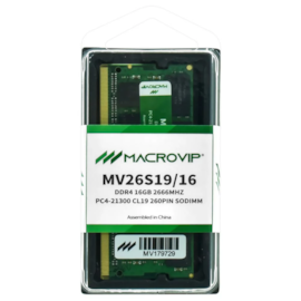 Memória Notebook Macrovip 16gb Ddr4 2666mhz Cl19 Mv26s19/16