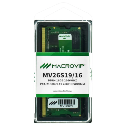 Memória Notebook Macrovip 16gb Ddr4 2666mhz Cl19 Mv26s19/16