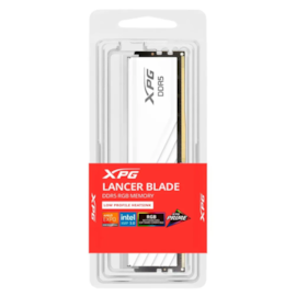 Memória Xpg Lancer Blade 16gb Ddr5 6400mhz Cl32 Branca Ax5u6400c3216g-slabrwh