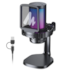 Microfone Condensador Maono Dgm20 Rgb Usb Com Suporte Preto Dgm20-Black