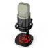 Microfone Condensador Redragon Echowave Rgb Usb Com Suporte Preto Gm305