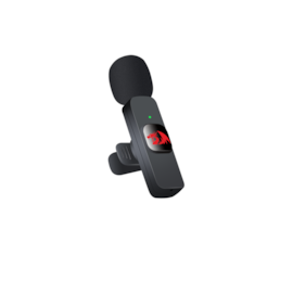 Microfone De Lapela Redragon Athan Wireless 2.4ghz Usb Tipo-c Com Anc Preto Gm93