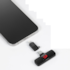 Microfone De Lapela Redragon Athan Wireless 2.4ghz Usb Tipo-c Com Anc Preto Gm93