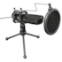 Microfone Gaming Xtrust Mantis Usb Com Pop Filter Com Suporte Preto Gxt232