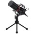 Microfone Streamer Redragon Blazar Gm300 Podcast Led Usb Plug And Play Com Tripé Preto Gm300