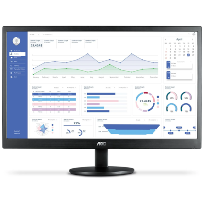 Monitor Aoc 18,5" 60hz Led Widescreen Hdmi Vga E970swhnl