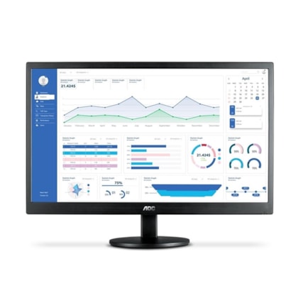 Monitor Aoc 23.6'' 75hz 5ms Led Widescreen Full Hd Vesa M2470swh2