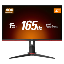 Monitor Aoc 27g2s 27" 165hz 1ms Full Hd Ajuste De Altura Display Port Hdmi Vga 27g2s/bk