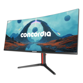 Monitor Concordia Curvo Ultrawide Uz340 34" 165hz 1ms Wqhd Hdmi Display Port Ajuste De Altura Srgb 100% Pip/pbp Uz340165