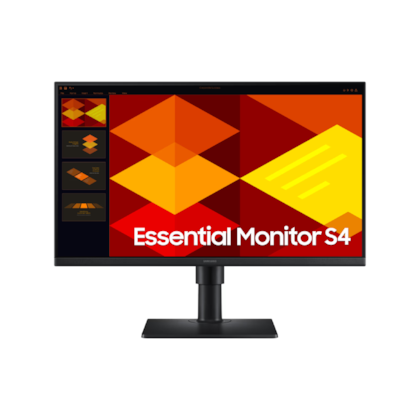 Monitor Samsung Essential S4 24" 100Hz 5 Ms Full Hd Ips  Display Port Hdmi Vesa Preto Ls24D400Galmzd