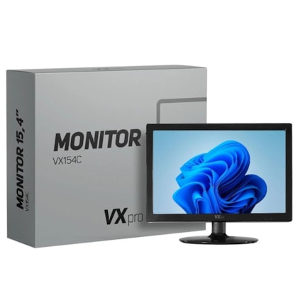Monitor Vx Pro 15,4" 75hz 5ms Hd Hdmi Vga Preto Vx154x7 - Microgem a ...